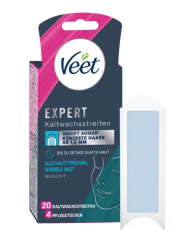 Veet EXPERT Kaltwachsstreifen Gesicht, alle Hauttypen Восковые полоски EXPERT холодного действия для лица, подходят для всех типов кожи.