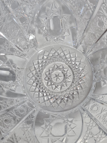 Салатница большая винтажная Im Stil Walther Glas, хрусталь, 23 см, Германия, 1960-70гг.