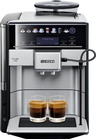 SIEMENS SIEMENS Kaffeevollautomat Kaffeevollautomat EQ.6 plus Milch-Aufschaumduse Doppeltassenfunktion, Kaffeeautomat Cafemaschine Kaffeemaschine mi Mahlwerk Vollautomat Cafe  Полностью автоматическая кофемашина SIEMENS, полностью автоматическая кофемашин