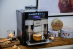 SIEMENS SIEMENS Kaffeevollautomat Kaffeevollautomat EQ.6 plus Milch-Aufschaumduse Doppeltassenfunktion, Kaffeeautomat Cafemaschine Kaffeemaschine mi Mahlwerk Vollautomat Cafe  Полностью автоматическая кофемашина SIEMENS, полностью автоматическая кофемашин