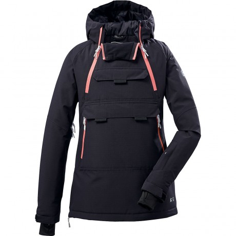 killtec Skijacke KSW 46 GRLS SKI WNDBRKR mit Kapuze fur Madchen (recycelt) Лыжная куртка KSW 46 GRLS SKI WNDBRKR с капюшоном для девочек (переработанная)