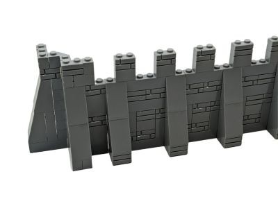 LEGO Lego MOC Mittelalter Mauer und Eckteile Ritter Burg - grau  - 136 Teile - neu Lego MOC средневековые стены и угловые части рыцарского замка - серый - 136 деталей - новый