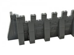 LEGO Lego MOC Mittelalter Mauer und Eckteile Ritter Burg - grau  - 136 Teile - neu Lego MOC средневековые стены и угловые части рыцарского замка - серый - 136 деталей - новый