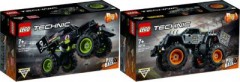 LEGO Technic 2er Set: 42118 Monster Jam  Grave Digger + 42119 Monster Jam Max-D Технический набор из 2 предметов: 42118 Monster Jam Grave Digger + 42119 Monster Jam Max-D