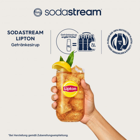 SodaStream Lipton Ice Tea Lemon Syrup, Сироп для приготовления Lipton Ice Tea Лимонный сироп, 440 мл