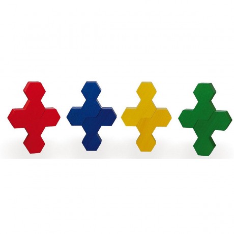 SINASPIELZEUG Holzspielzeug Bausteinspiel Honeyflower 25mm Steine Деревянная игрушка строительный блок игра Медовый цветок 25 мм кирпичи