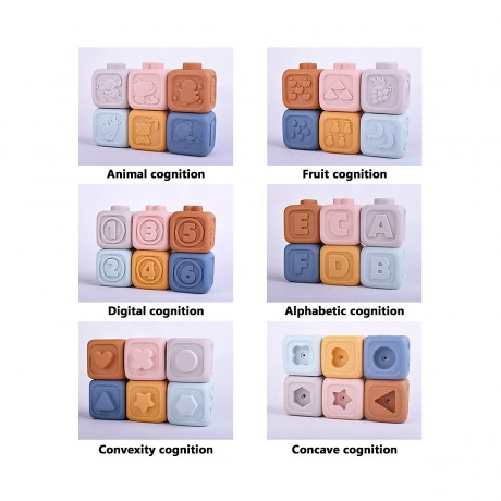 Vetaka Bausteine Beissring Baby Spielzeug fur Kinder Строительные блоки детские игрушки для прорезывания зубов для детей