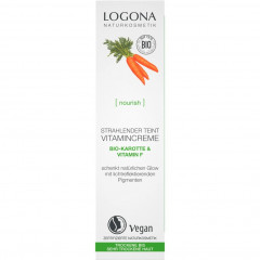 Logona Strahlender Teint Vitamincreme Bio-Karotte &amp; Vitamin F  Сияющий цвет лица Витаминный крем с органической морковью и витамином F