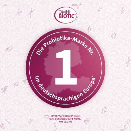 OMNi BiOTiC SR-9 Kids Пробиотик для детей 3+, 9 штаммов бактерий + витамин B2 Поддержка кишечника и нервной системы, персиковый вкус, 28 стиков