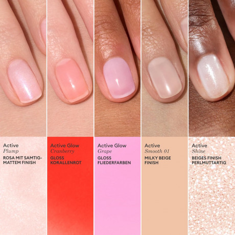 Manucurist Active Glow/Shine/Smooth set, Набор 5 шт х 15 мл лаков для ногтей  укрепление и уход, натуральная формула, эффект здорового блеска, для домашнего маникюра