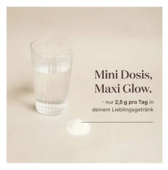 Glow25 Kollagen Intensiv 30 х 2,5g (75g), Порошок с коллагеном, витамином C и биотином, поддержка кожи и суставов, 75 г