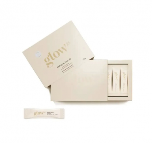 Glow25 Kollagen Intensiv 30 х 2,5g (75g), Порошок с коллагеном, витамином C и биотином, поддержка кожи и суставов, 75 г