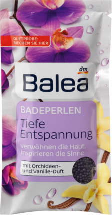 Balea (Балеа) Badeperlen "Perlen" Tiefe Entspannung расслабляющие Жемчужины для ванной с Орхидеей и Ванилью, 40 г