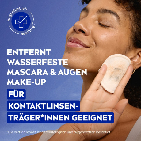 NIVEA Double Effect Augen Make-up Entferner, 125 ml, Нивеа Средство для снятия макияжа с глаз двойного действия, масло авокадо, водостойкий макияж, 125 мл