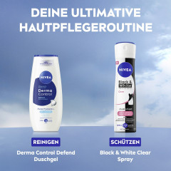 NIVEA Black &amp; White Invisible Clear Anti-Transpirant Spray, 150 ml, Нивеа Антиперспирант спрей, невидимый, защита одежды от пятен, 72ч защита, 150 мл