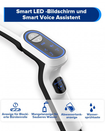 Redkey Redkey Nass-Trocken-Akkusauger W12, 150,00 W, Beutellos, Handstaubsauger, Akkustaubsauger, Selbstreinigung, Staubsauger Kabellos, 3-in-1 Nass Trockensauger, LED Anzeige, Doppelwassertank  Беспроводной пылесос Redkey для сухой и влажной уборки W12, 