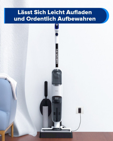Redkey Redkey Nass-Trocken-Akkusauger W12, 150,00 W, Beutellos, Handstaubsauger, Akkustaubsauger, Selbstreinigung, Staubsauger Kabellos, 3-in-1 Nass Trockensauger, LED Anzeige, Doppelwassertank  Беспроводной пылесос Redkey для сухой и влажной уборки W12, 