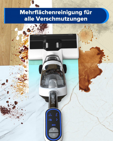 Redkey Redkey Nass-Trocken-Akkusauger W12, 150,00 W, Beutellos, Handstaubsauger, Akkustaubsauger, Selbstreinigung, Staubsauger Kabellos, 3-in-1 Nass Trockensauger, LED Anzeige, Doppelwassertank  Беспроводной пылесос Redkey для сухой и влажной уборки W12, 