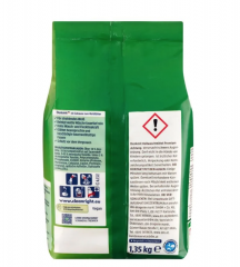 Denkmit Vollwaschmittel Premium Pulver, 20 Wl x 2 st, Порошок для белого белья (Германия), стиральный порошок против серости и пятен с ароматом свежести, 1350 г  x 2 упаковки (40 стирок)