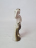 Статуэтка винтажная, бело-зеленый фарфор "Мальчик с ведром винограда", 17 x 7 см, Германия, 1960-70гг.