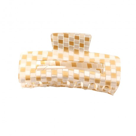 Chris Rubin Ruby Haarklammer Milky Check Рубиновая заколка для волос