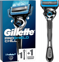GILLETTE Rasierer, ProShield Chill, 1 St, Джилетт Набор для бритья ProShield Chill: станок и 1 сменная кассета, 1 набор
