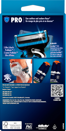 GILLETTE Rasierer, ProShield Chill, 1 St, Джилетт Набор для бритья ProShield Chill: станок и 1 сменная кассета, 1 набор