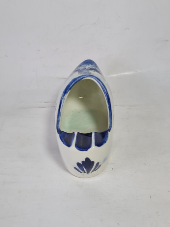 Фигурка винтажная Delft Blue Holland "Башмачок с мельницей", фарфор, 6 x 16 x 8 см, Нидерланды, 1960-1970гг.