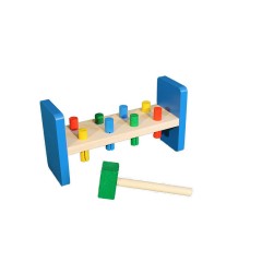 Holzspielzeug Klopfbank mit Hammer Деревянная игрушечная скамья для рэпа с молотком