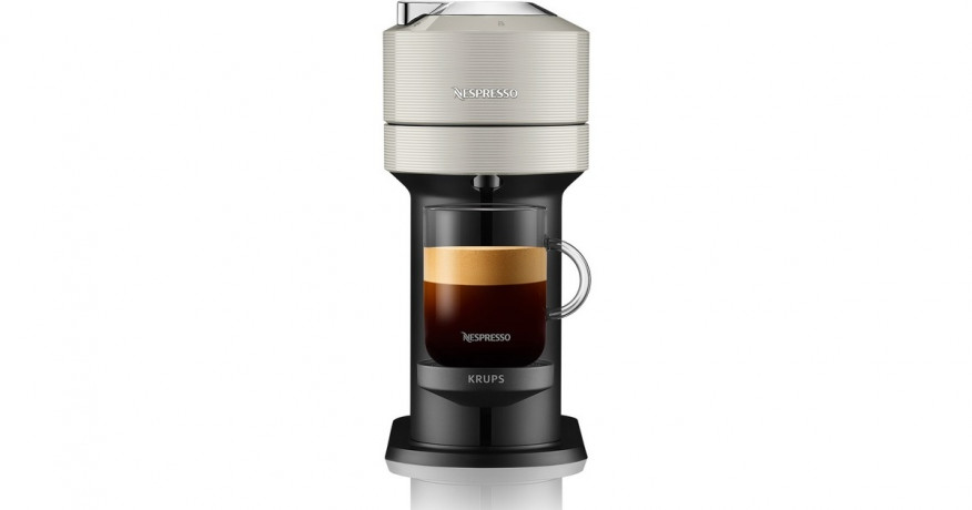 Krups Krups Nespresso Vertuo Next & Aeroccino XN911B, Kapselmaschine hellgrau/schwarz  hellgrau, schwarz Krups Nespresso Vertuo Next &amp; Aeroccino XN911B, капсульная машина светло-серый/черный