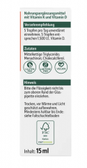 altapharma D3 + K2 Tropfen Витамин D3 + K2 Капли 15 мл