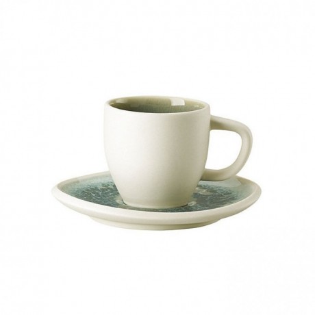 Rosenthal Rosenthal Junto Aquamarine - Steinzeug Espresso-Obertasse 0,09 L Rosenthal Junto Aquamarine - Чашка для эспрессо из керамики 0,09 л