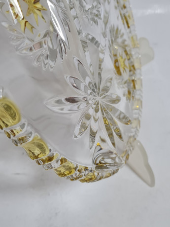 Блюдо винтажное Walther Glas, хрусталь, 29.5 см, Германия, 1960-70гг.