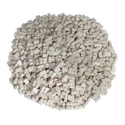 LEGO LEGO 1x2 Riffelsteine Weiss - Rillen Mauersteine - White 2877 - 1.000x LEGO 1x2 Рифленые камни, белые — рифленые кирпичи — белые 2877 — 1000x