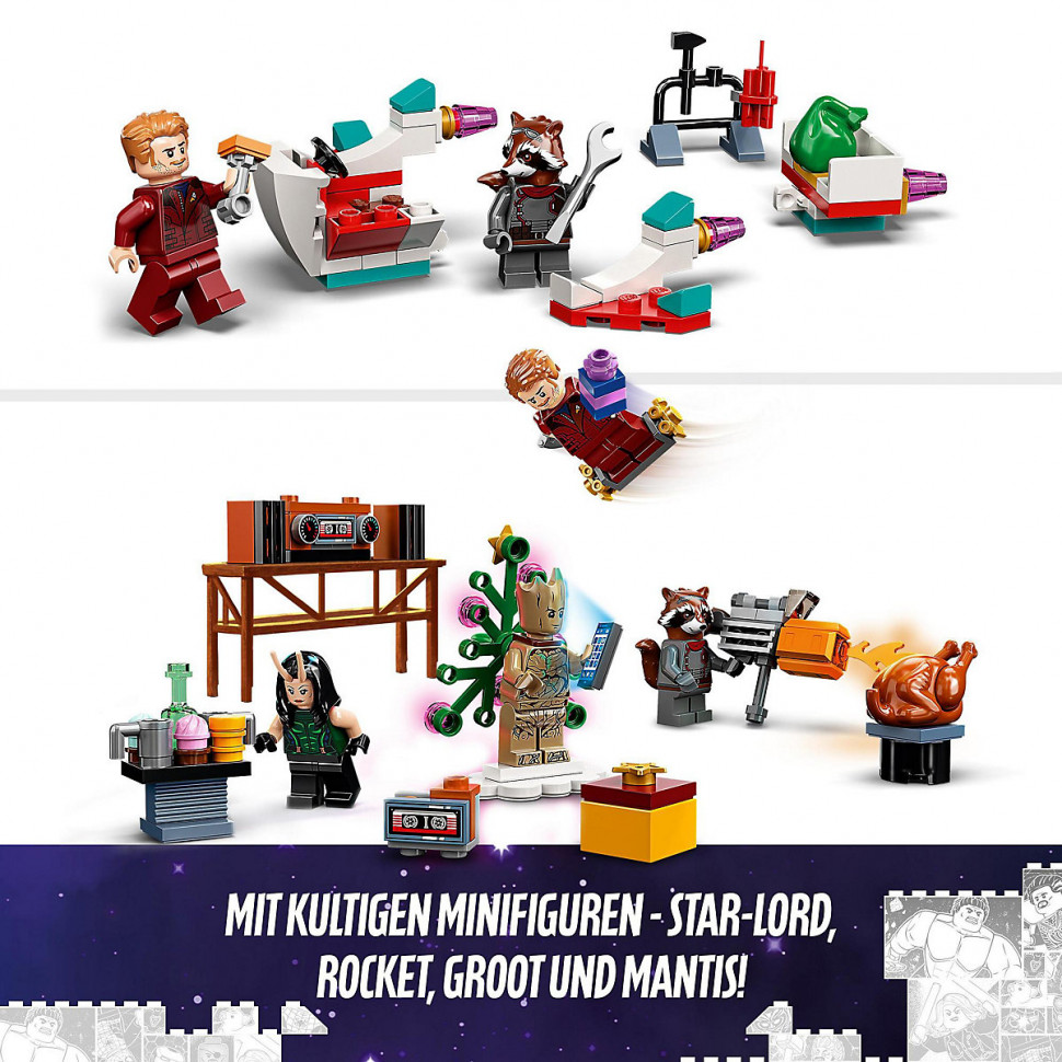 Купить LEGO LEGO Marvel Super Heroes™ 76231 Guardians of the Galaxy  Adventskalender LEGO Marvel Super Heroes™ 76231 Адвент-календарь «Стражи  Галактики» в интернет-магазине Diskontshop.eu Германия всего за 7 517 руб. в