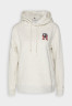 Tommy Hilfiger MONOGRAM HOODIE Hoodie heathered oatmilk ХУДИ С МОНОГРАММОЙ Толстовка с капюшоном овсяное молоко