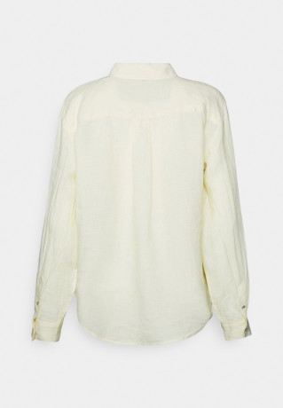 Tommy Hilfiger RELAXED LONG Button-down blouse lemon RELAXED LONG Блузка на пуговицах лимон