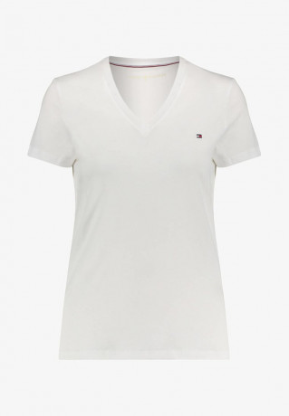 Tommy Hilfiger HERITAGE Basic T-shirt white НАСЛЕДИЕ Базовая футболка белый
