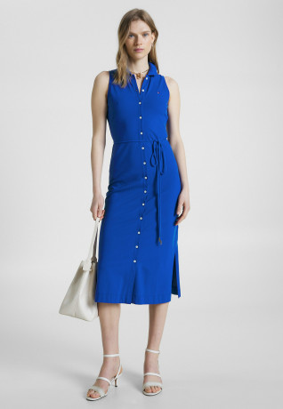 Tommy Hilfiger SLM COLLR DTAIL MIDI DRS NS Shirt dress ultra blue SLM COLLR DTAIL MIDI DRS NS Платье-рубашка ультра синий