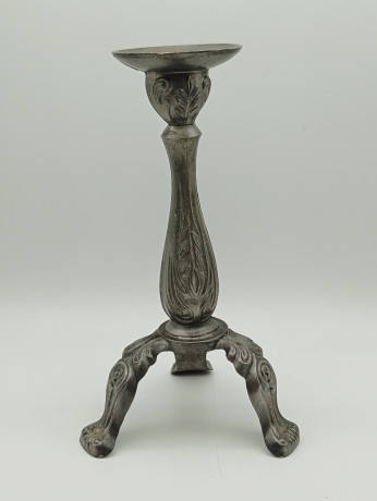 Посвечник винтажный на высоком треножье, на одну свечу, металл, 18 х 9 см, Германия, 1960-70гг.