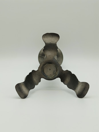 Посвечник винтажный на высоком треножье, на одну свечу, металл, 18 х 9 см, Германия, 1960-70гг.