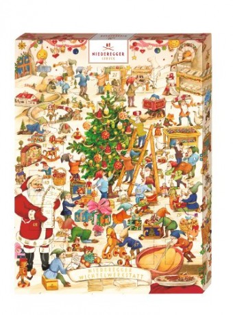 Niederegger - Adventskalender Рождественский Адвент-календарь Wichtelwerkstatt Marzipan - 500г