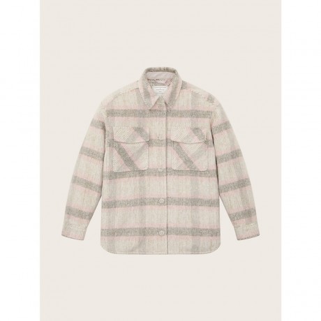 TOM TAILOR Jacken Hemdjacke mit Karomuster  Jeansjacken Куртки Жакет-рубашка в клетку джинсовые куртки