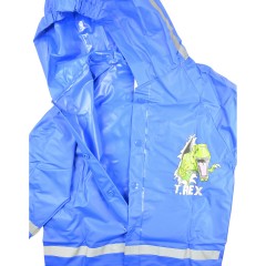 United Labels Regenjacke Regenmantel mit Kapuze mit Reflektorstreifen Ungefuttert Dinosaurier T-Rex Regenjacken Дождевик Дождевик с капюшоном и светоотражающими полосками Дождевик без подкладки Dinosaur T-Rex