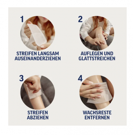 Veet PURE Kaltwachsstreifen Beine & Korper, sensible Haut, Полоски из чистого холодного воска для ног и тела, для чувствительной кожи 40шт 