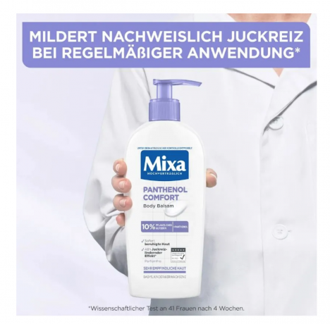 Mixa Panthenol Comfort Body Balsam 250ml, Лосьон для тела Panthenol Comfort, Франция, успокаивает и восстанавливает кожу, против сухости и раздражения, для чувствительной кожи, без отдушек, 250 мл