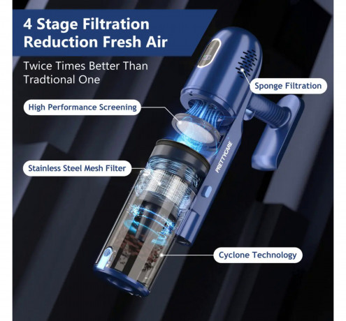 APOSEN APOSEN Akku-Hand-und Stielstaubsauger Home Staubsauger P1, 16.5 Kpa, Echtzeit-Leistungsanzeige, 180,00 W, beutellos, 65000 U / min mit 2 Geschwindigkeiten, 4 Saugnapfen, Doppelzyklon  Беспроводной ручной пылесос APOSEN Домашний пылесос P1, 16,5 кПа