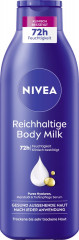 NIVEA Reichhaltige Body Milk, 250 ml, Нивеа Молочко для тела, гиалуроновая кислота и миндальное масло, 72ч увлажнение, 250 мл