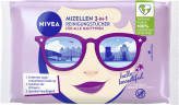 NIVEA 3in1 Mizellen Reinigungstucher, 25 Stuck, Нивеа Мицеллярные очищающие салфетки 3 в 1, для всех типов кожи, снятие макияжа, 25 шт