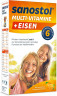 Sanostol Plus Eisen Saft age 6+, 460 ml, Саностол Мультивитаминный сироп с витаминами А, В6, С, D и железом для детей от 6ти лет, апельсиновый вкус, 460 мл